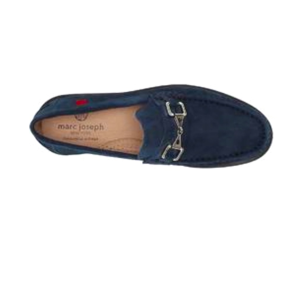 Marc Joseph | Navy Suede Astoria Dress Shoes